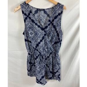 One Clothing Paisley Patterned Sleeveless Romper Size Large
